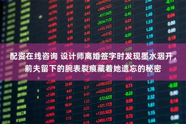 配资在线咨询 设计师离婚签字时发现墨水洇开，前夫留下的腕表裂痕藏着她遗忘的秘密