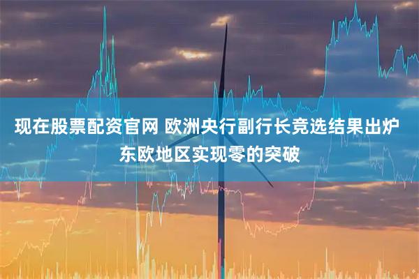 现在股票配资官网 欧洲央行副行长竞选结果出炉 东欧地区实现零的突破